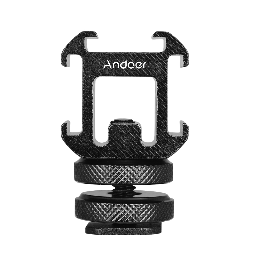 Photography Lighting Description - Andoer 3 Cold Shoe Mount Adapter