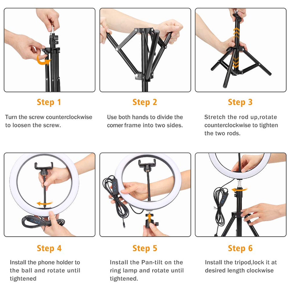 RGB Selfie Ring Light 26cm Fil - đánh giá và giá Photography Mobile Lighting