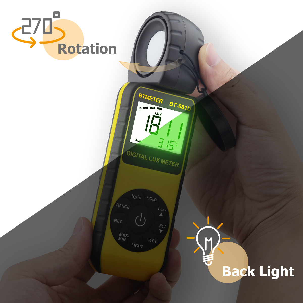 Digital Lux Meter 400,000 Lux  - đánh giá và giá Photography Lighting Meter