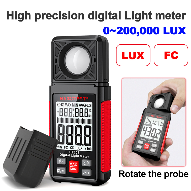 HT603 Digital Lux Meter 0~200, - đánh giá và giá Photography Lighting Meter