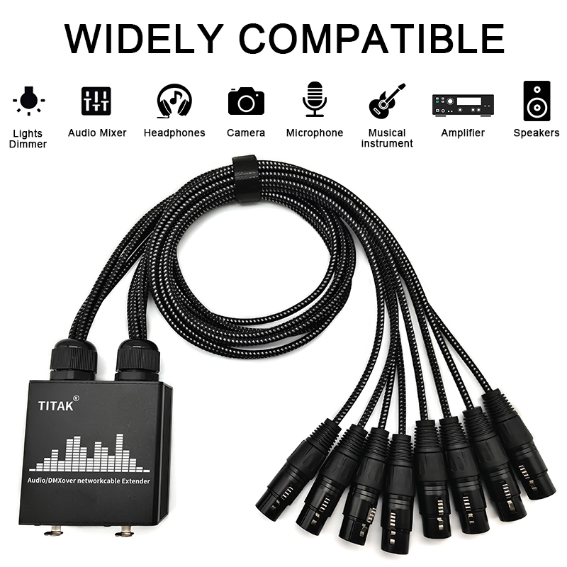 8 Channel XLR Snake Cable with - đánh giá và giá Photography Lighting Meter