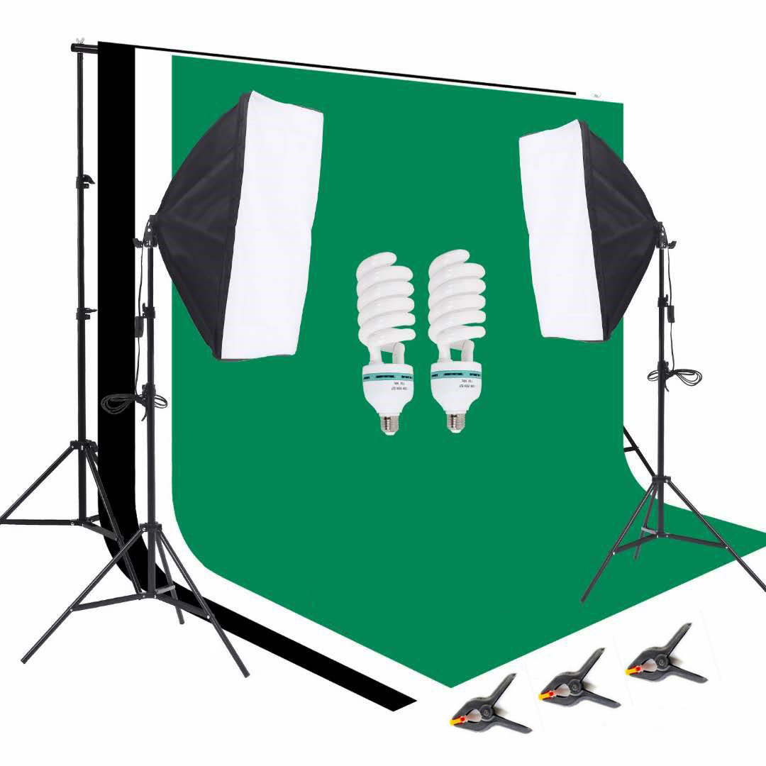 1 Photo Studio Equipment 2.6*3 - đánh giá và giá Photography Lighting Kit Portable